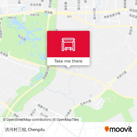 洪河村三组 map