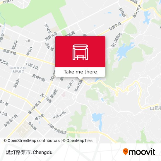 燃灯路菜市 map