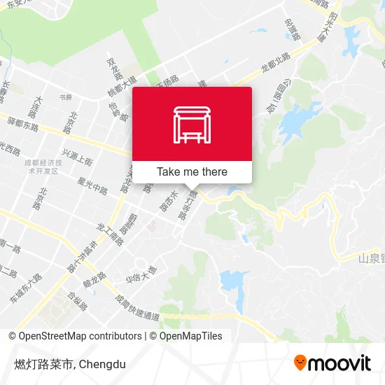 燃灯路菜市 map