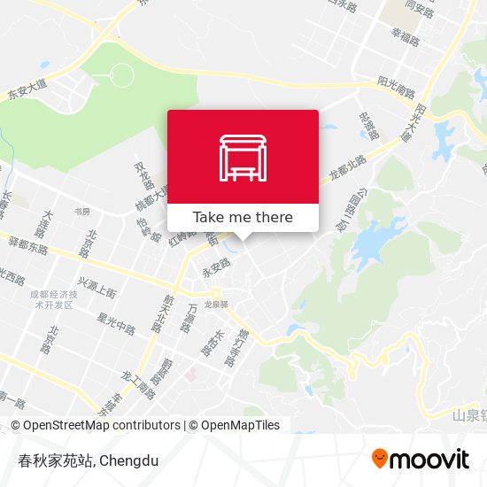 春秋家苑站 map