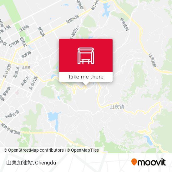 山泉加油站 map