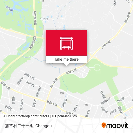 蒲草村二十一组 map