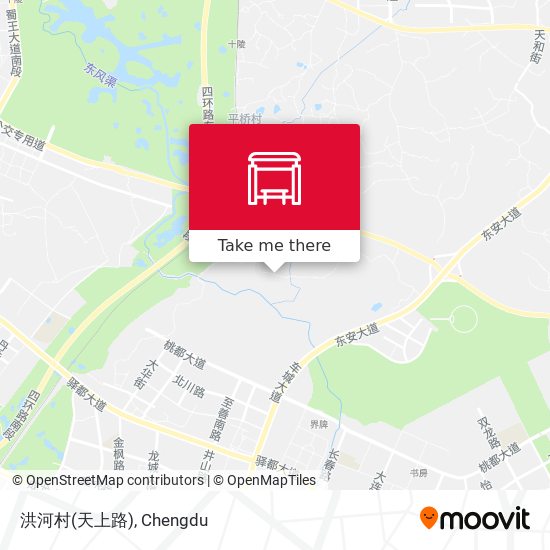 洪河村(天上路) map