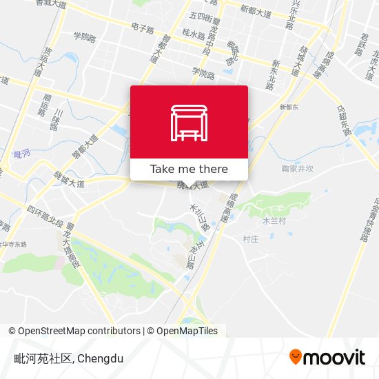 毗河苑社区 map