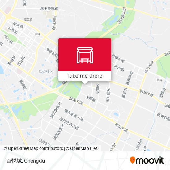 百悦城 map