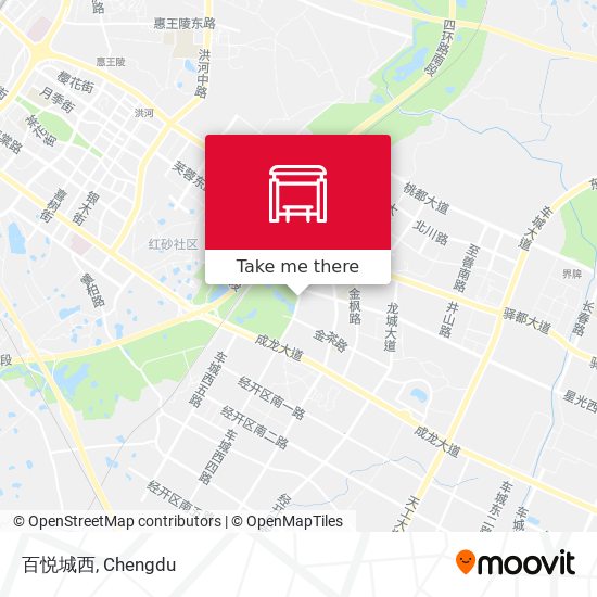 百悦城西 map