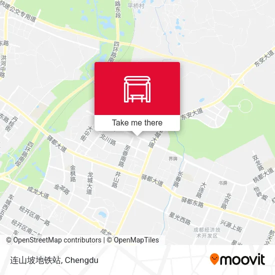 连山坡地铁站 map