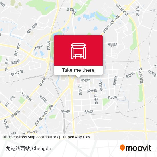龙港路西站 map
