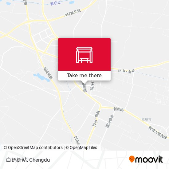 白鹤街站 map