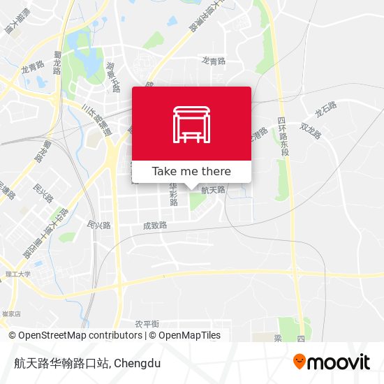 航天路华翰路口站 map