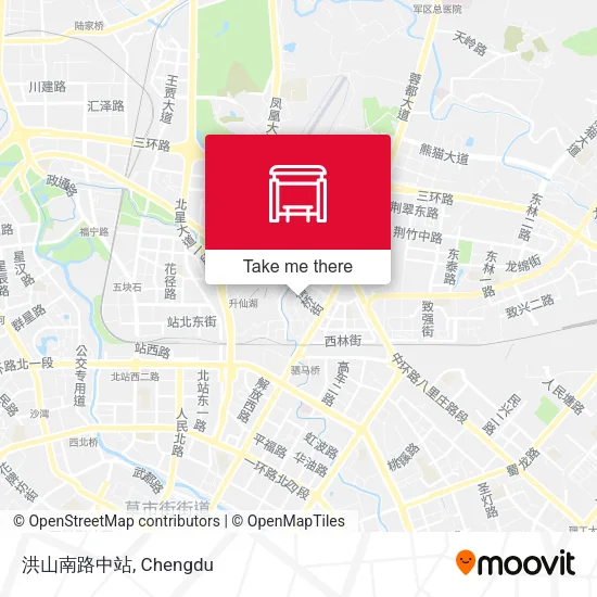 洪山南路中站 map