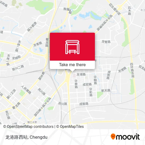 龙港路西站 map