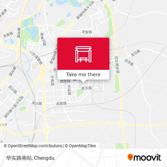 华实路南站 map