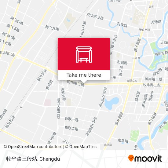 牧华路三段站 map