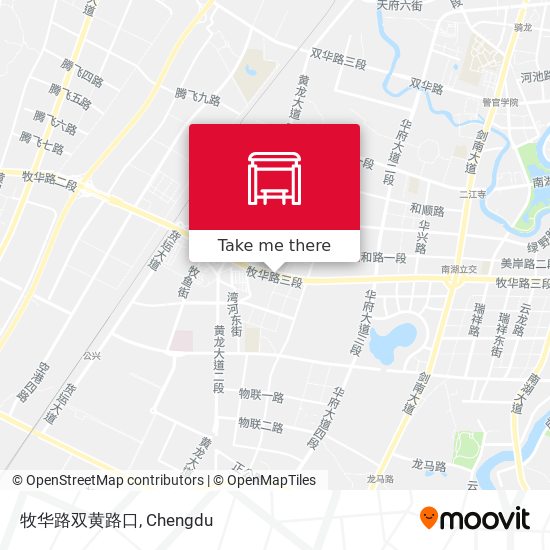 牧华路双黄路口 map