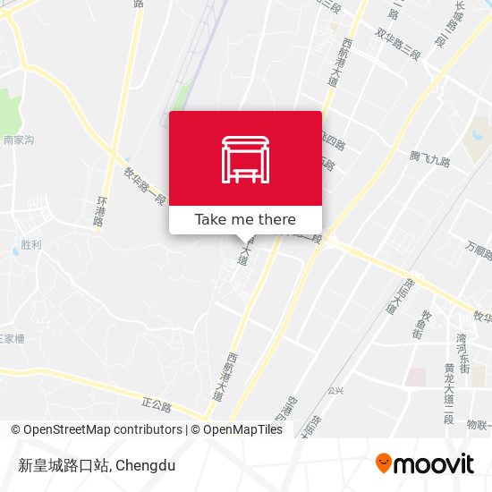 新皇城路口站 map