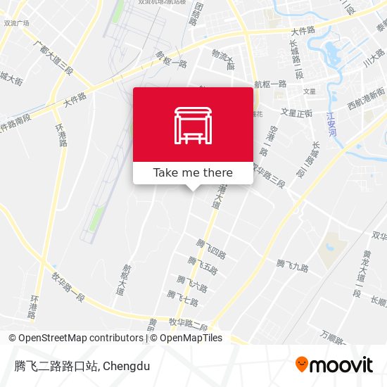 腾飞二路路口站 map