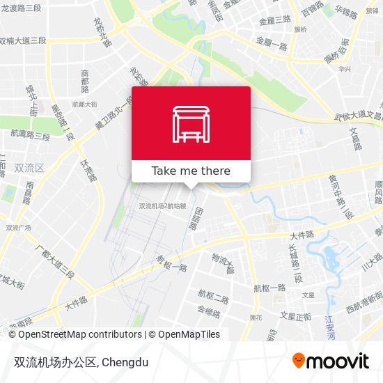 双流机场办公区 map