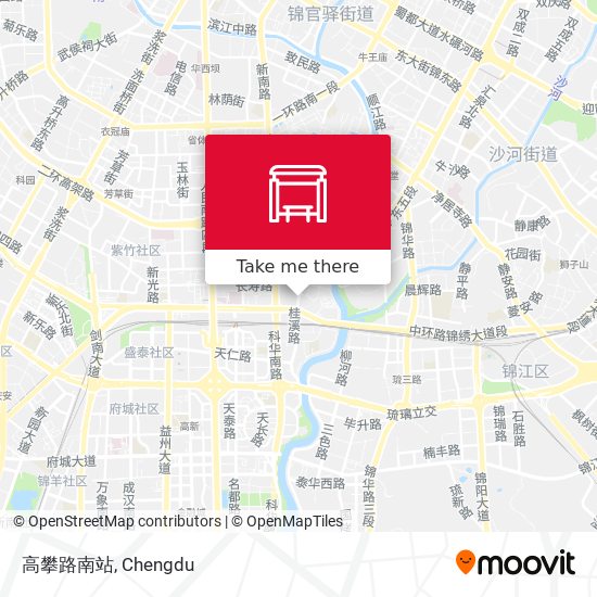 高攀路南站 map