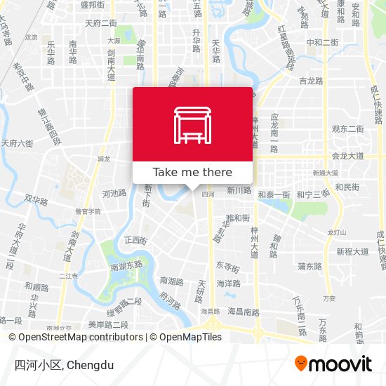 四河小区 map