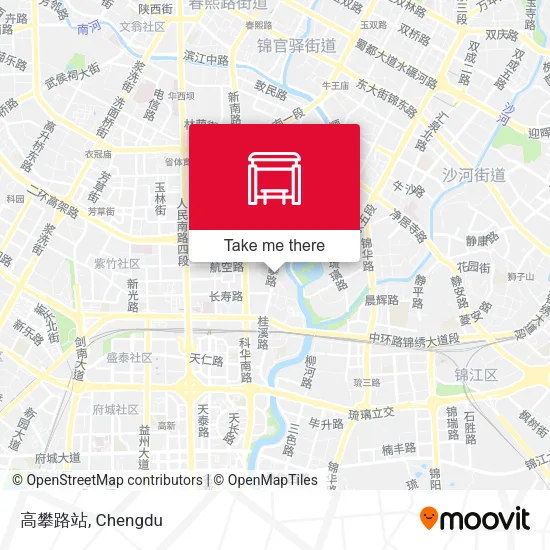 高攀路站 map