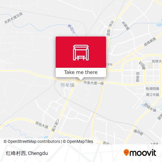 红峰村西 map