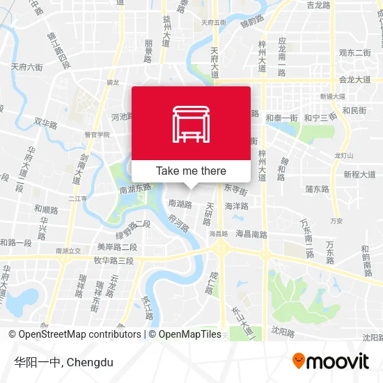 华阳一中 map