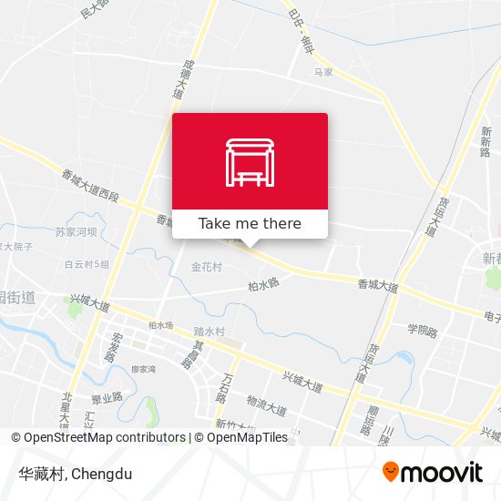 华藏村 map