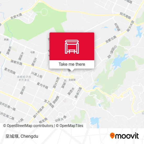 皇城堰 map