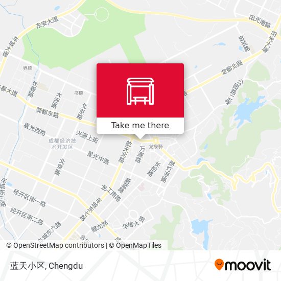 蓝天小区 map