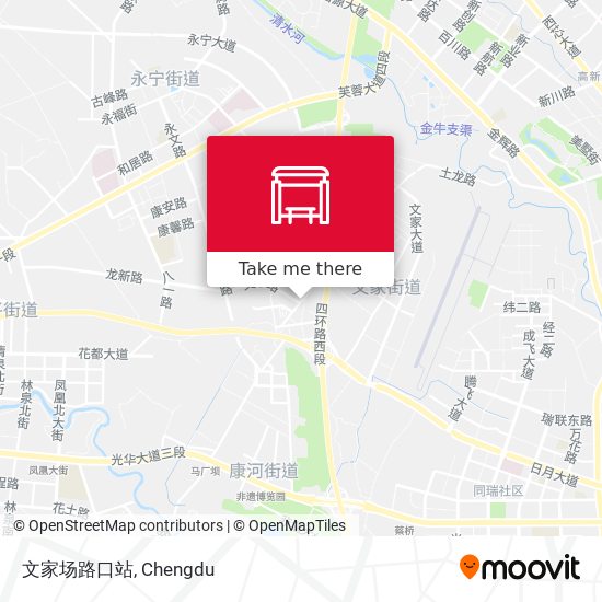 文家场路口站 map