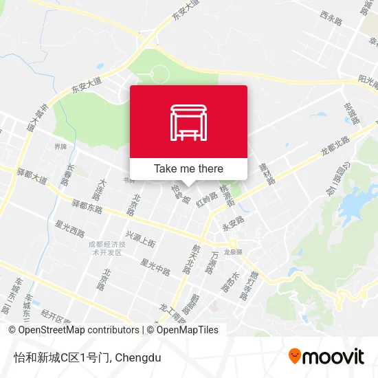 怡和新城C区1号门 map