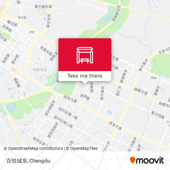 百悦城东 map