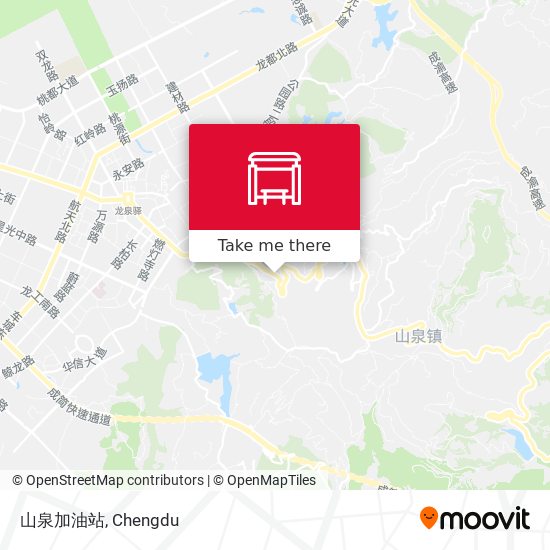 山泉加油站 map