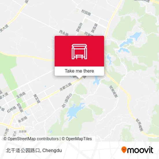 北干道公园路口 map
