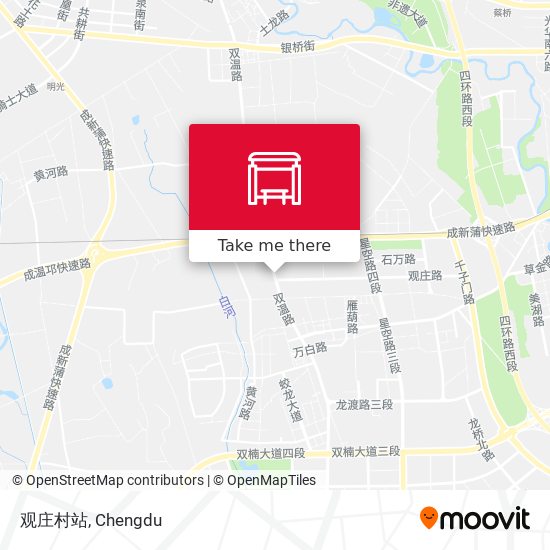 观庄村站 map