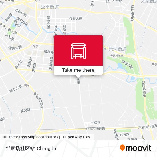 邹家场社区站 map