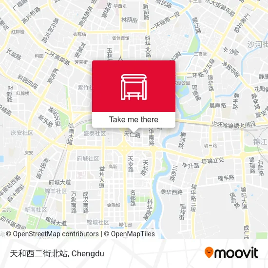 天和西二街北站 map