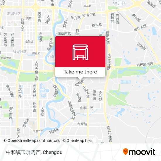 中和镇玉屏房产 map
