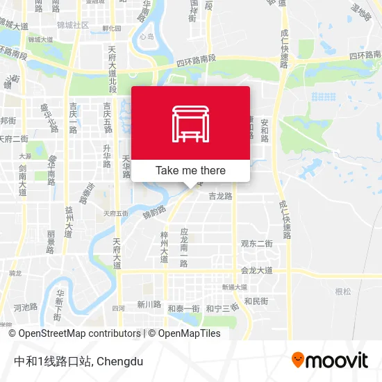 中和1线路口站 map