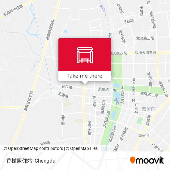 香榭园邻站 map