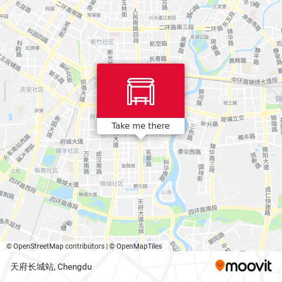 天府长城站 map