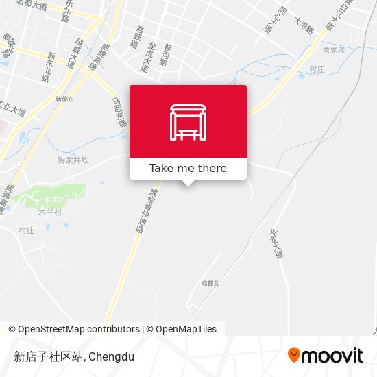 新店子社区站 map