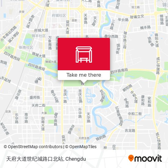 天府大道世纪城路口北站 map