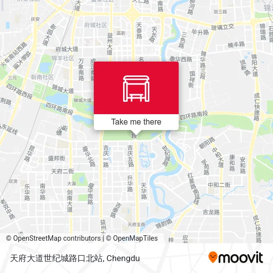 天府大道世纪城路口北站 map
