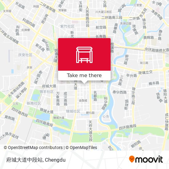 府城大道中段站 map