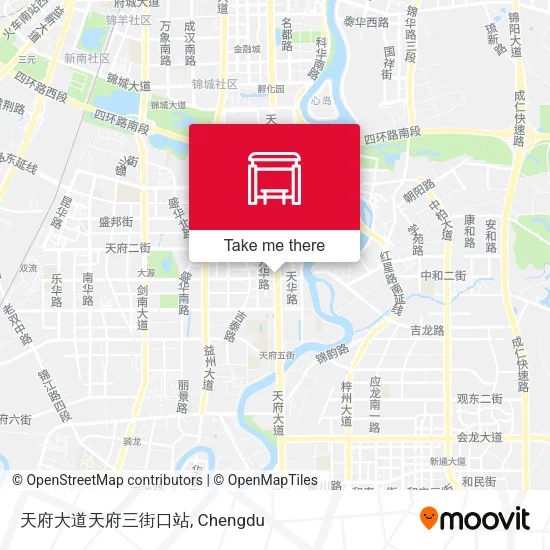 天府大道天府三街口站 map