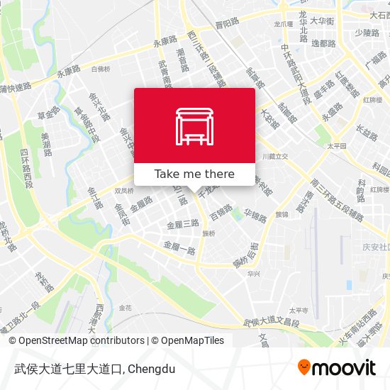 武侯大道七里大道口 map