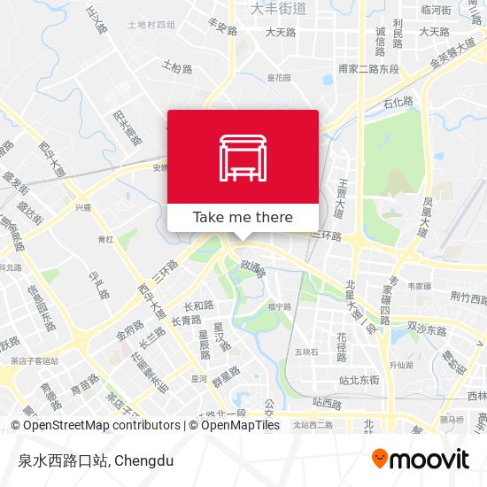 泉水西路口站 map