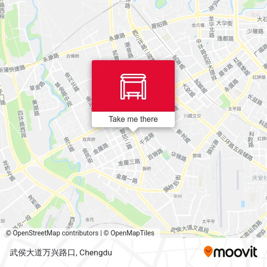 武侯大道万兴路口 map